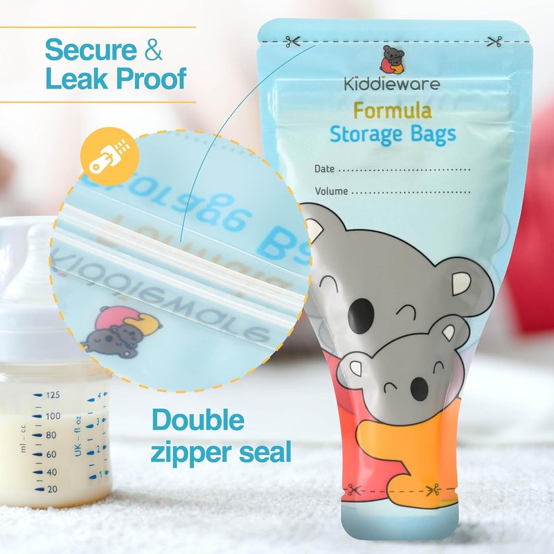 Kiddieware 30 Pack Baby Formula Storage Bags Dispenser Disposable Baby Formula Container - Image 4